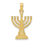 14k Menorah Pendant