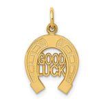14k GOOD LUCK Horseshoe Charm