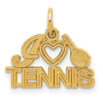14K I HEART TENNIS Charm