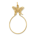 14k Filigree Butterfly Charm Holder Pendant