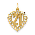 14k Heart Charm