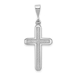 14k White Gold Celtic Knot Cross Charm