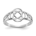14k White Gold Ladies Celtic Knot Ring