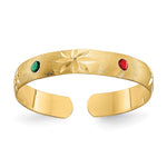 14k Enameled Toe Ring