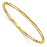 14k Polished Round Tube Slip-on Round Bangle Bracelet