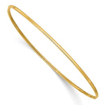 14k Polished Slip-on Round Bangle Bracelet