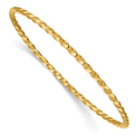 14k Twisted Slip-on Bangle