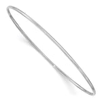 14k White Gold Polished Slip-on Bangle Bracelet