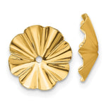 14k Polished Fancy Earring Jackets