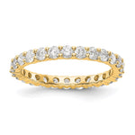 14k 1.5CT Shared Prong Diamond Eternity Band