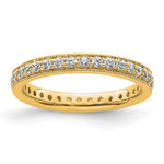 14k Polished Size 5.5 Vintage 1/2 carat Diamond Complete Eternity Band
