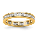 14k Polished Size 4.5 Channel-set 1 carat Diamond Complete Eternity Band