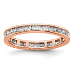 14k Rose Gold Polished Size 8.5 Channel-set 1 carat Diamond Complete Eternity Band