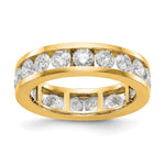 14k Polished 3ct Channel Set Diamond Eternity Band