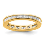 14k Polished Size 4.5 Channel-set 1 carat Princess Diamond Complete Eternity Band