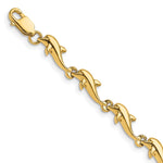 14k Polished Dolphin Bracelet