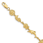 14K Polished Sea Life Bracelet