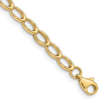 14K Polished Oval Open Link Bracelet