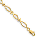 14k Religious Icthus (Fish) Bracelet