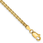 14K Flat Wheat with Lobster Clasp Bracelet