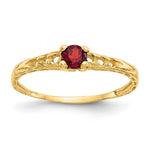 14k Madi K Garnet Birthstone Size 3 Ring