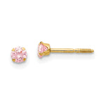 14k Madi K Pink CZ Earrings