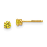 14k Madi K Imitation Citrine Birthstone Earrings (Nov)