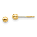14k Madi K Ball Push On and Screw Off Screwback Earrings