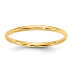 14k Madi K Polished Half Round Band Size 3 Ring