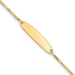 14k Madi K Figaro 5x Oval ID Bracelet