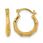 14k Madi K Textured Hoop Earrings