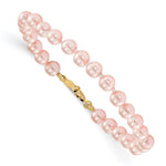 14k Madi K - Pink Imitation Shell Pearl Bracelet