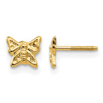 14k Madi K Butterfly Screwback Post Earrings