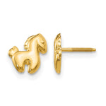 14k Madi K Pony Screwback Post Earrings