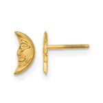 14k Madi K Moon with Face Screwback Post Earrings