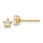 14k Madi K CZ Star Post Earrings