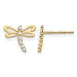 14k Madi K CZ Dragonfly Post Earrings