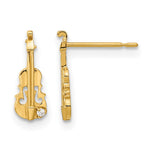 14k Madi K CZ Violin Post Earrings