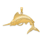 14k Large Marlin Pendant