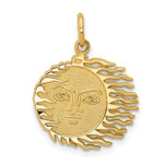 14k Flaming Sun Charm