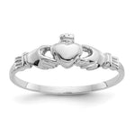 14k White Gold Size 4 Claddagh Ring