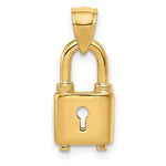 14K Polished Lock Charm