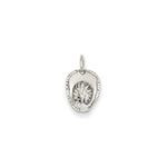 14k White Gold 3-D Firefighter Hat Charm