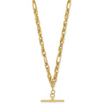 14K Polished Dangle Bar Necklace