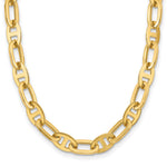14K Polished Fancy Link Necklace