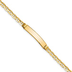 14K Anchor Link ID Bracelet