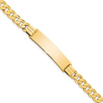 14K Curb Link ID Bracelet