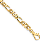 14K Hand Polished Fancy Link with Fancy Lobster Clasp Bracelet