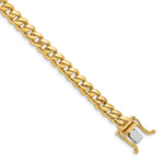 14K Hand Polished Miami Cuban Link with Box Catch Clasp Chain