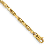 14K Polished Fancy Link with Lobster Clasp Bracelet